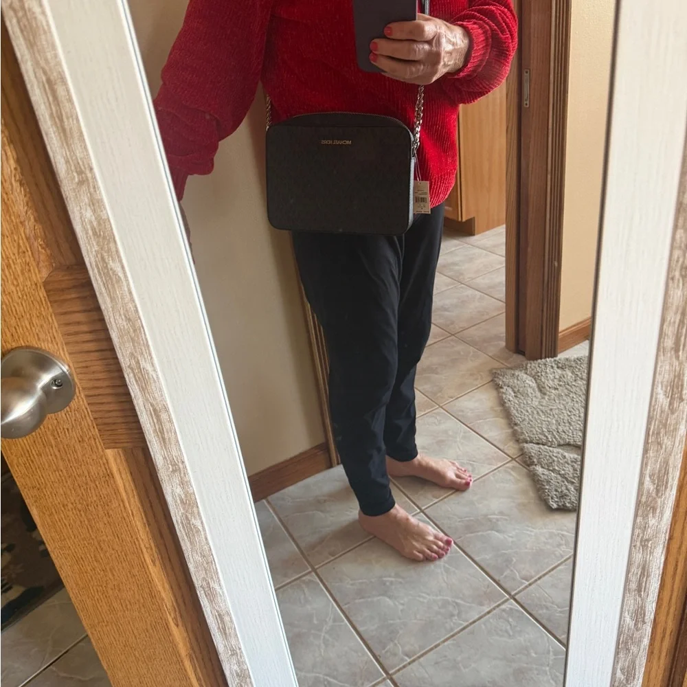 Michael Kors NWT Black AND silver Crossbody Bag - Picture 2 of 8